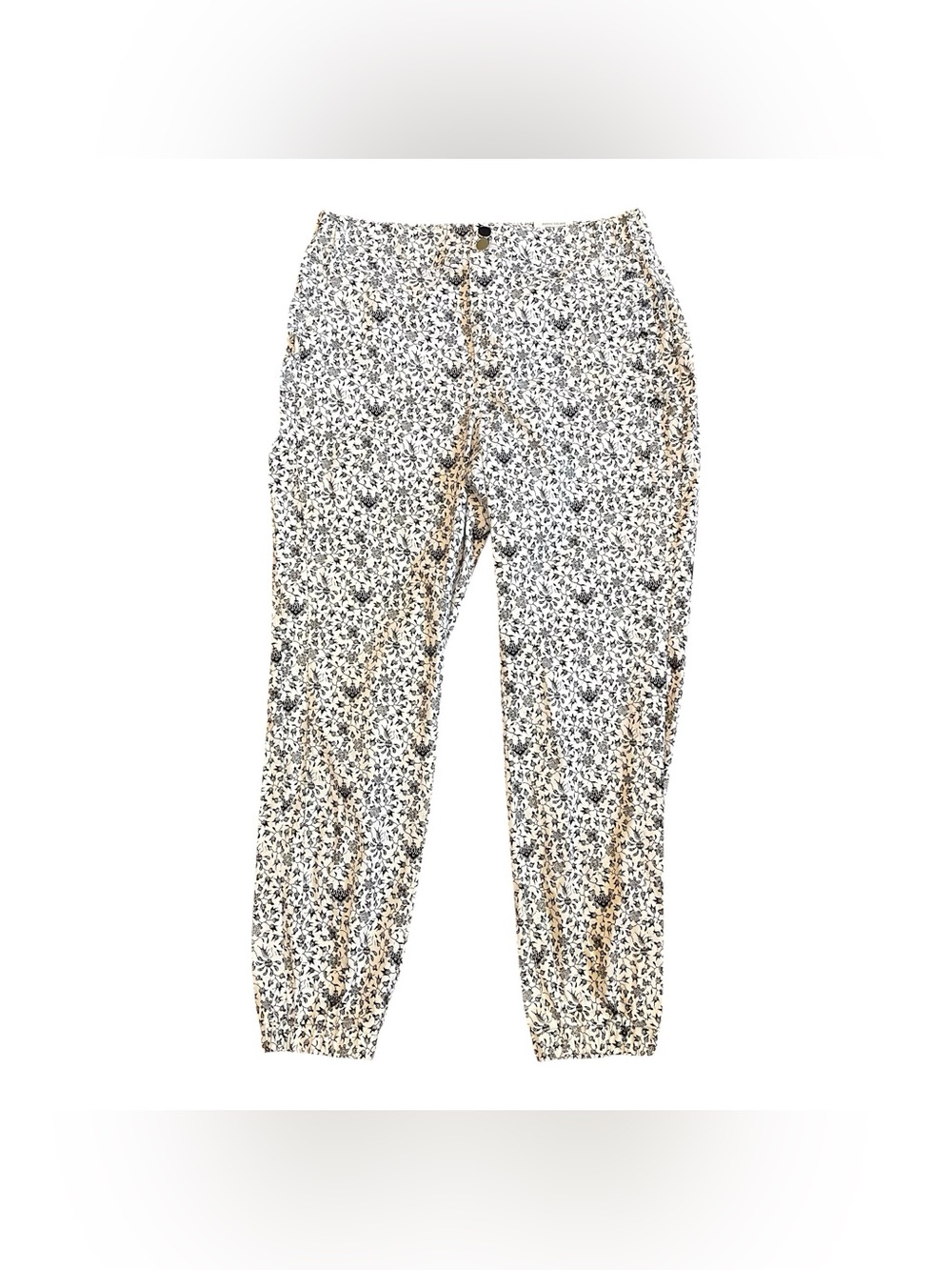 INC International Concepts Jogger Pants Cuffed Pockets Hi-Rise Women’s 14
